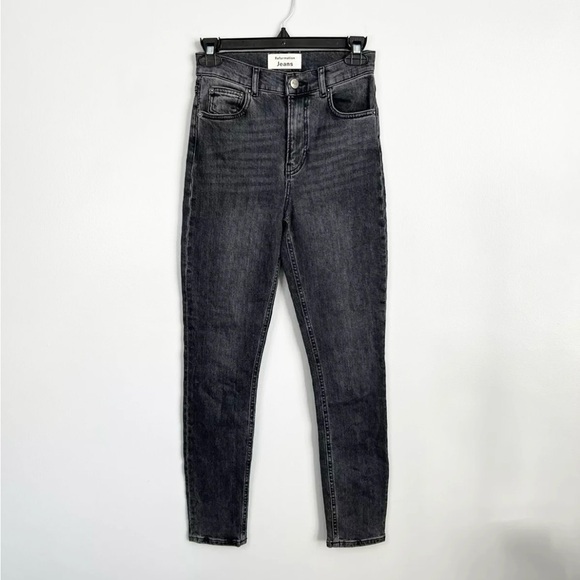 Reformation Size 24 • High Waist Skinny Gibson Black Wash Wash Jeans. - Picture 1 of 5